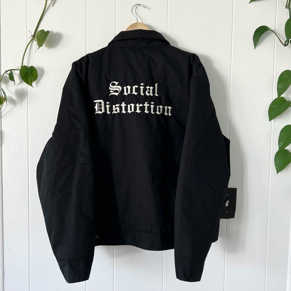 Rare Dickies Social Distortion Skully Embroidered Chore Coat Size XL